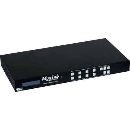 MuxLab IMU-500444 - Matriz HDMI 4x4 4K/60 - Conmutación Profesional UHD - Tempo Shop