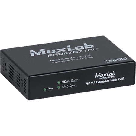 MuxLab IMU-500451-TX - Transmisor HDMI HDBaseT UHD 4K - Extensión de Señal Profesional hasta 70 Metros - Tempo Shop