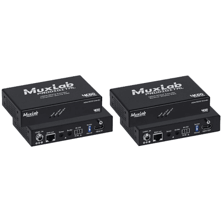 MuxLab IMU-500459-100 - Kit Extensor HDMI 2.0 / RS232 HDBaseT de Largo Alcance (100m) - Tempo Shop