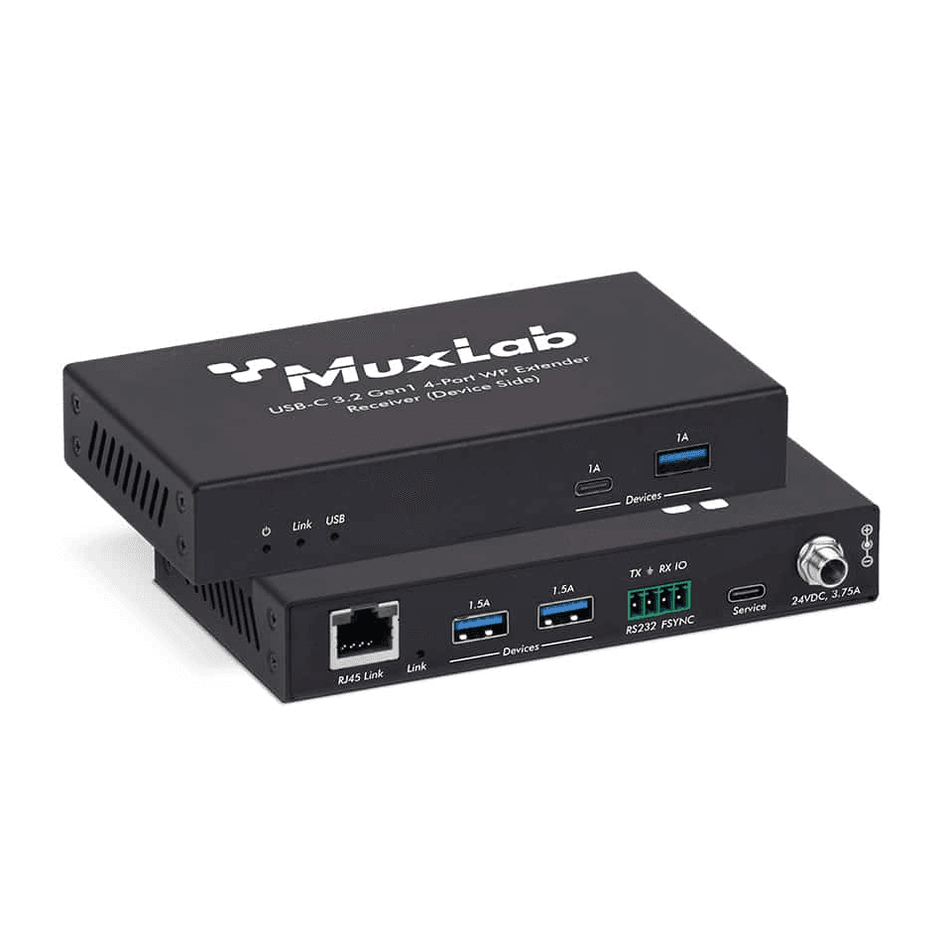 MuxLab IMU-500535 - Kit de extensión USB-C - 4 puertos 3.2 - WP - 100m - Tempo Shop