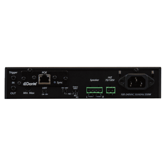 MuxLab IMU-500553 - Amplificador de potencia Dante de 2 canales 240W - Solución compacta de audio en red - Tempo Shop