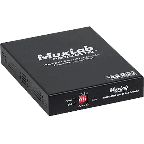 MuxLab IMU-500759-TX-DANTE - Transmisor HDMI 4K sobre IP con Dante - Tempo Shop
