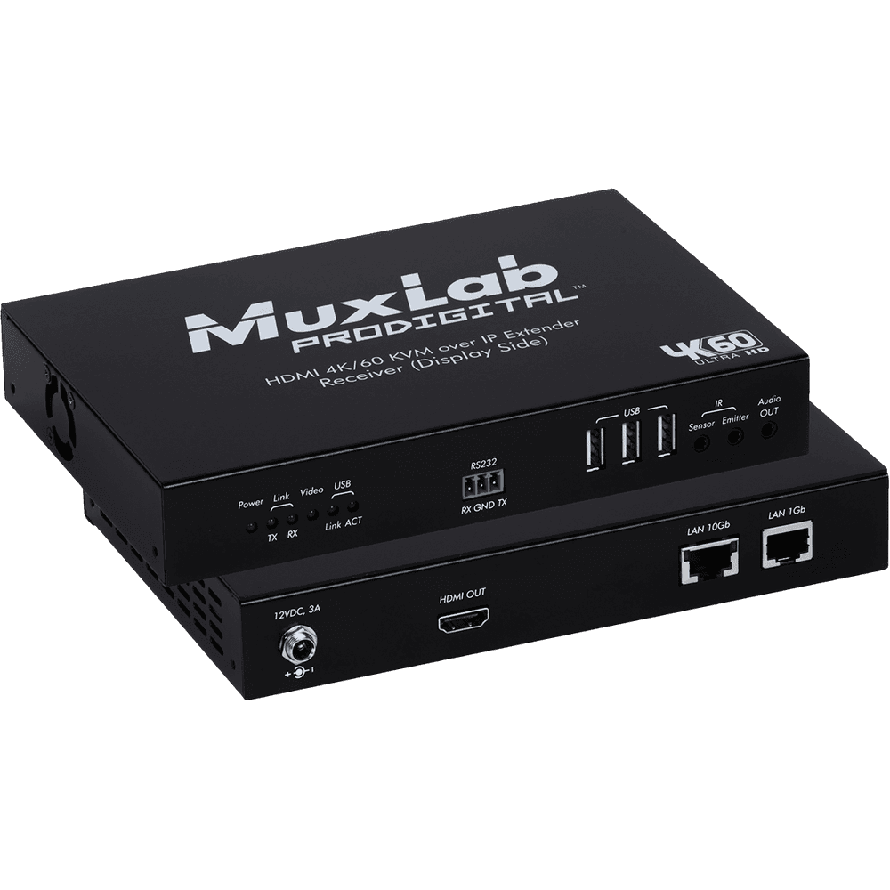 MuxLab IMU-500760-RX-KVM - Receptor KVM HDMI sobre IP 4K/60 sin Latencia - Tempo Shop