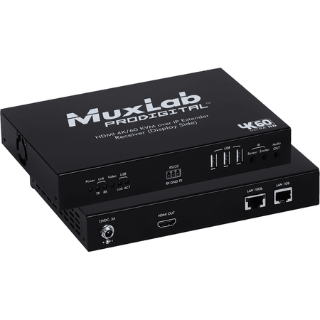 MuxLab IMU-500760-RX-KVM - Receptor KVM HDMI sobre IP 4K/60 sin Latencia - Tempo Shop