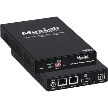 MuxLab IMU-500768-RX - Receptor AV sobre IP HDMI 4K/60 PoE RS232 - Tempo Shop