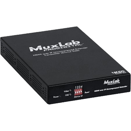 MuxLab IMU-500768-TX - Transmisor AV sobre IP HDMI 4K/60 con PoE y RS232 - Tempo Shop
