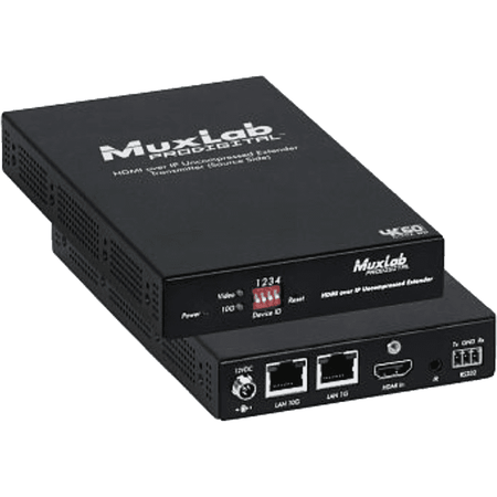 MuxLab IMU-500768-TX - Transmisor AV sobre IP HDMI 4K/60 con PoE y RS232 - Tempo Shop