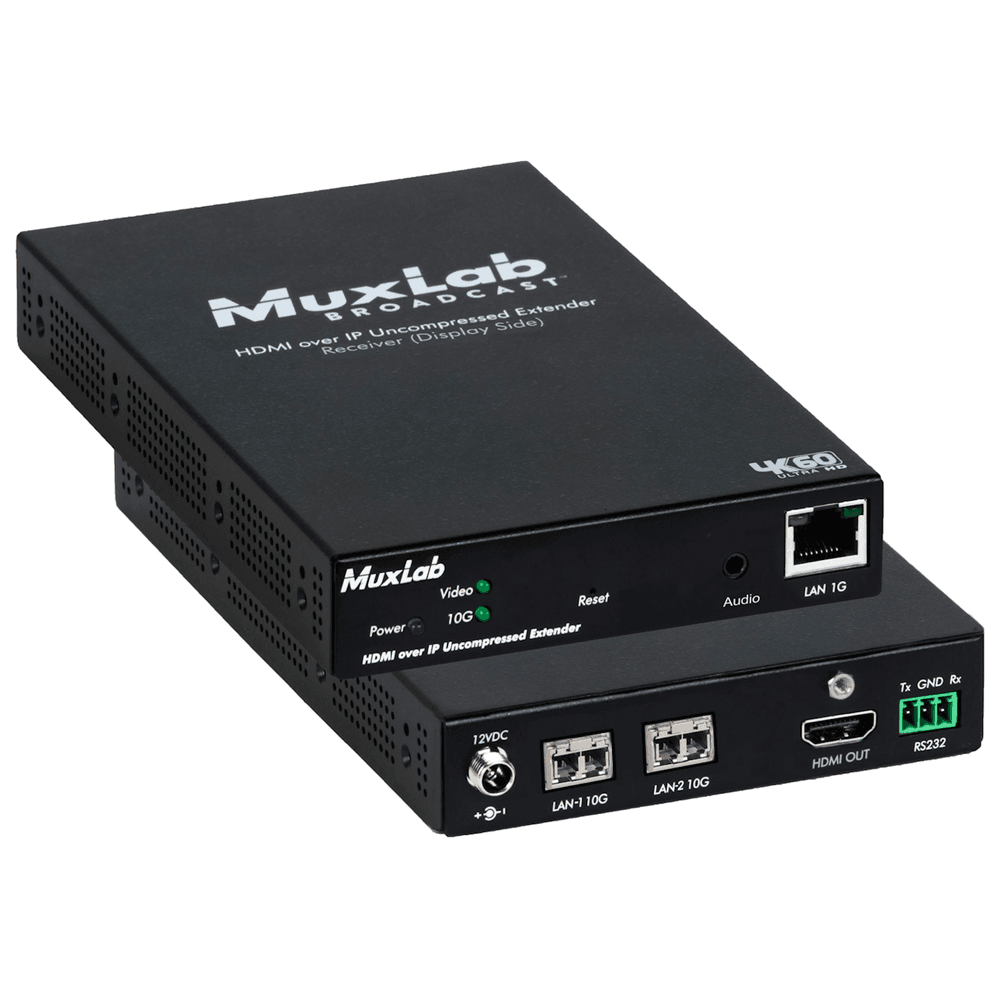 MuxLab IMU-500774-RX-MM - Receptor Gateway HDMI 2.0 / ST-2110 sobre IP sin compresión - Tempo Shop