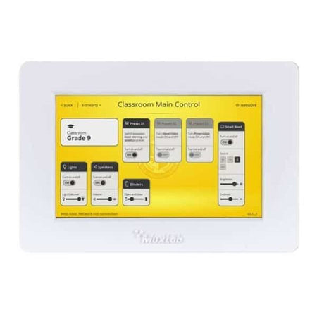 MuxLab IMU-500817-WH - Panel de Control Táctil de 5" con PoE - Tempo Shop