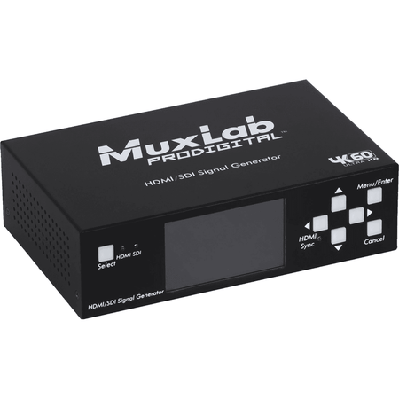 MuxLab IMU-500830 - Generador de señales HDMI 2.0/3G-SDI portátil - Tempo Shop