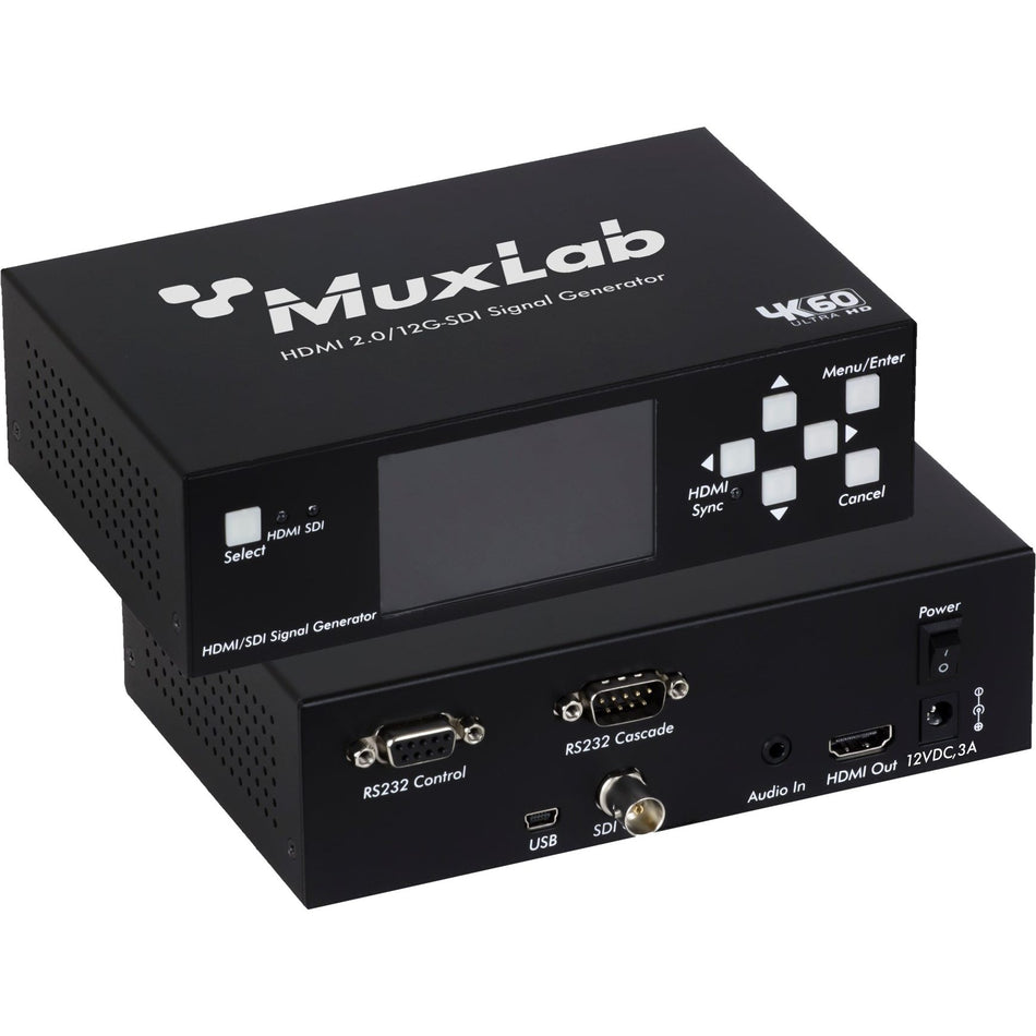 MuxLab IMU-500830-V2 - Generador de Señales HDMI 2.0/12G-SDI - Tempo Shop
