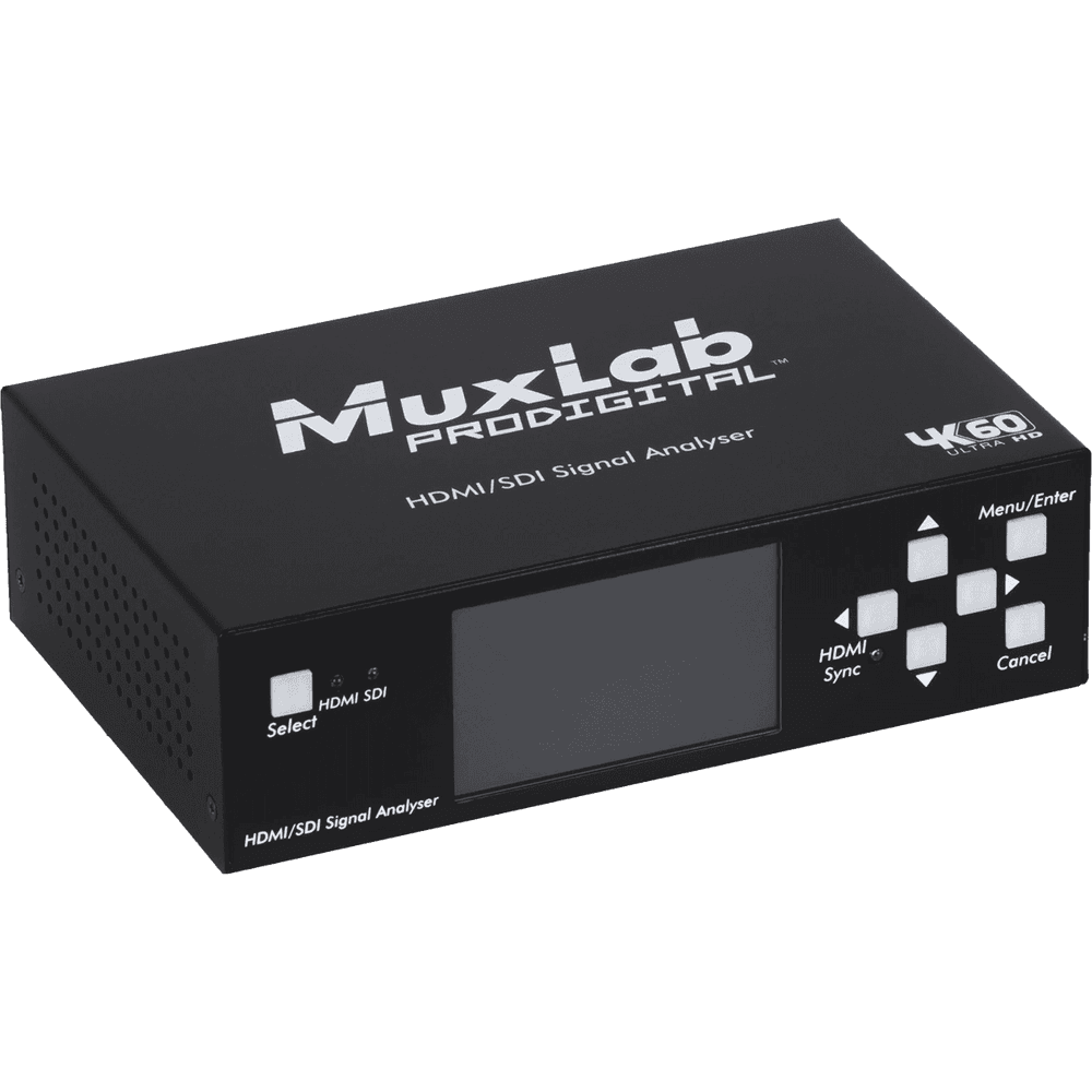 MuxLab IMU-500831 - Analizador de Señales HDMI 2.0 y 3G-SDI Profesional - Tempo Shop