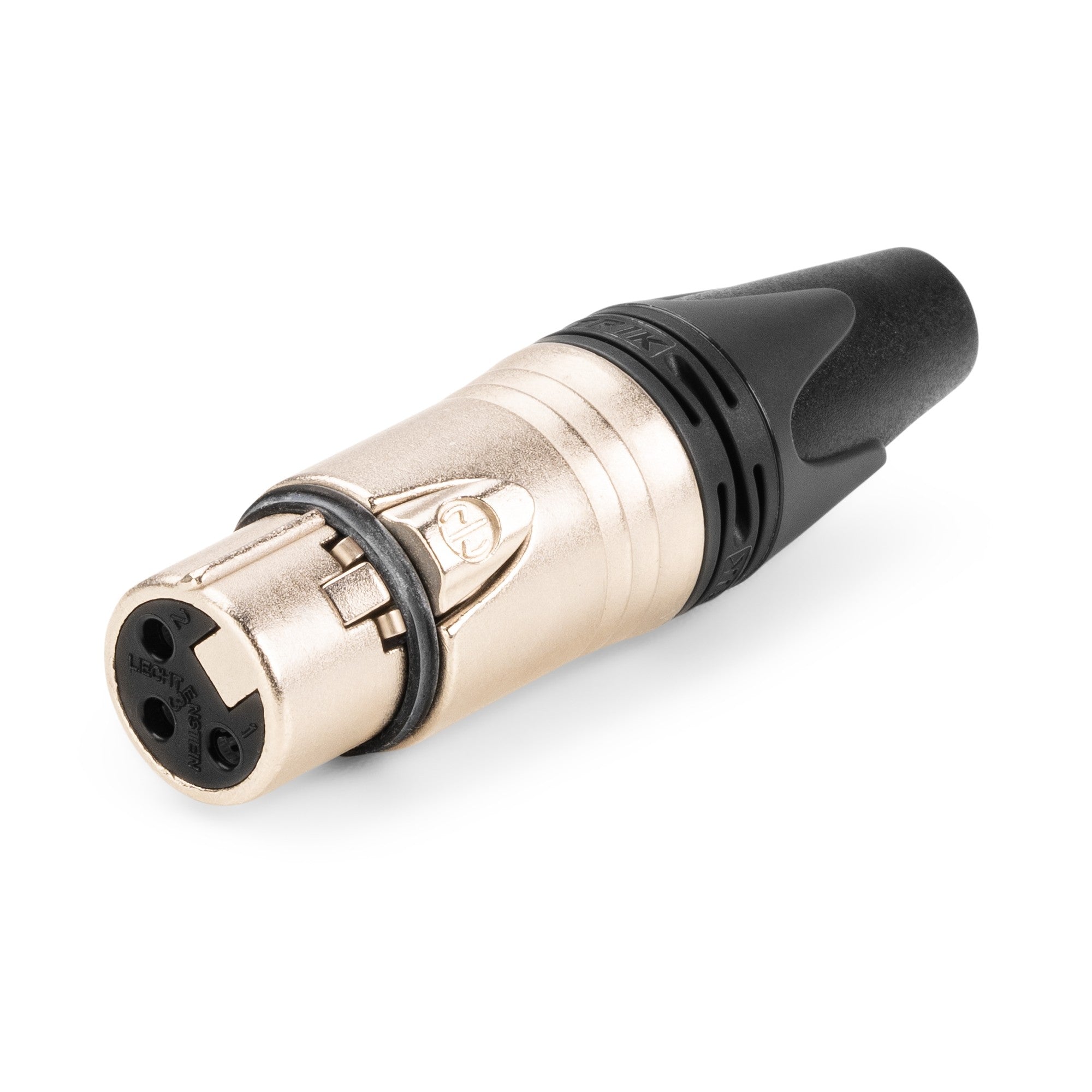 Neutrik NC3FXX - Conector XLR 3 Pin hembra con cuerpo Nickel y contactos plateados - Tempo Shop