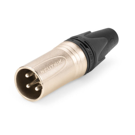 Neutrik NC3MXX - Conector XLR 3 Pin macho con cuerpo Nickel y contactos plateados - Tempo Shop