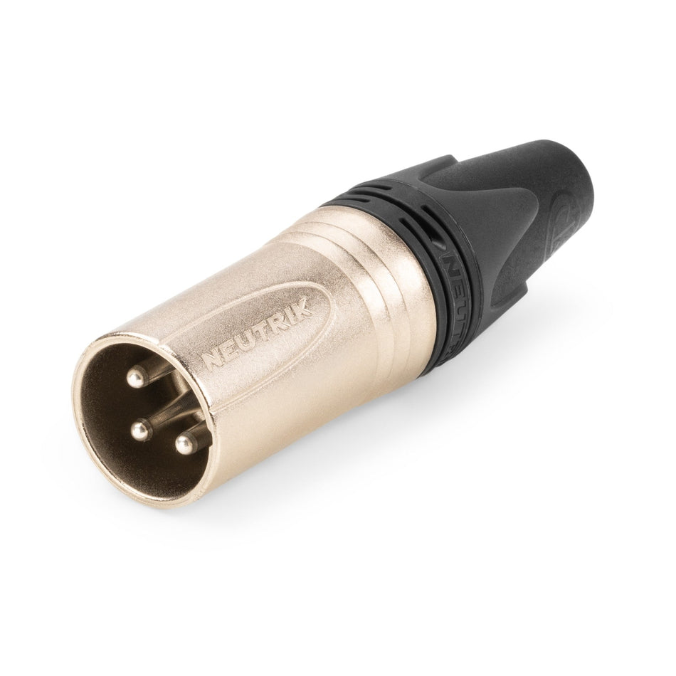 Neutrik NC3MXX - Conector XLR 3 Pin macho con cuerpo Nickel y contactos plateados - Tempo Shop