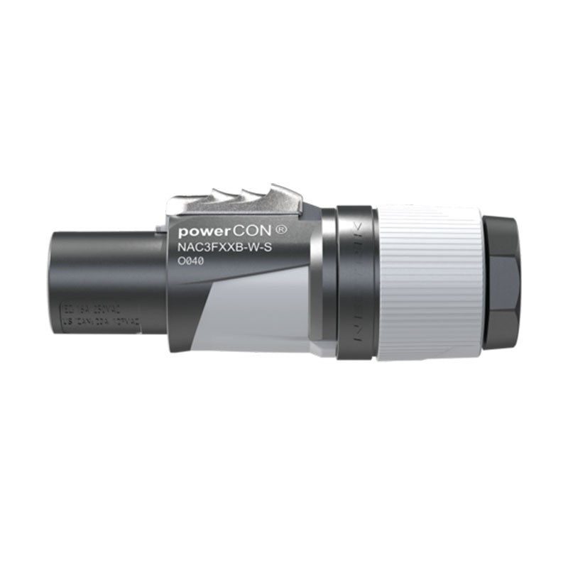 Neutrik NAC3FXXB-W-S - Conector Powercon Aéreo Gris Salida 16A - Tempo Shop