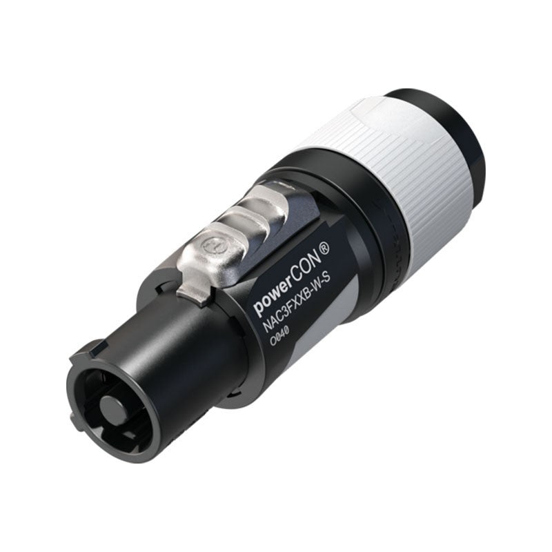 Neutrik NAC3FXXB-W-S - Conector Powercon Aéreo Gris Salida 16A - Tempo Shop