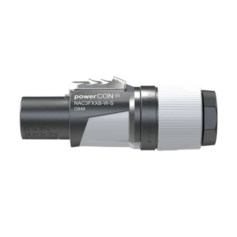 Neutrik NAC3FXXB-W-S - Conector Powercon Aéreo Gris Salida 16A - Tempo Shop