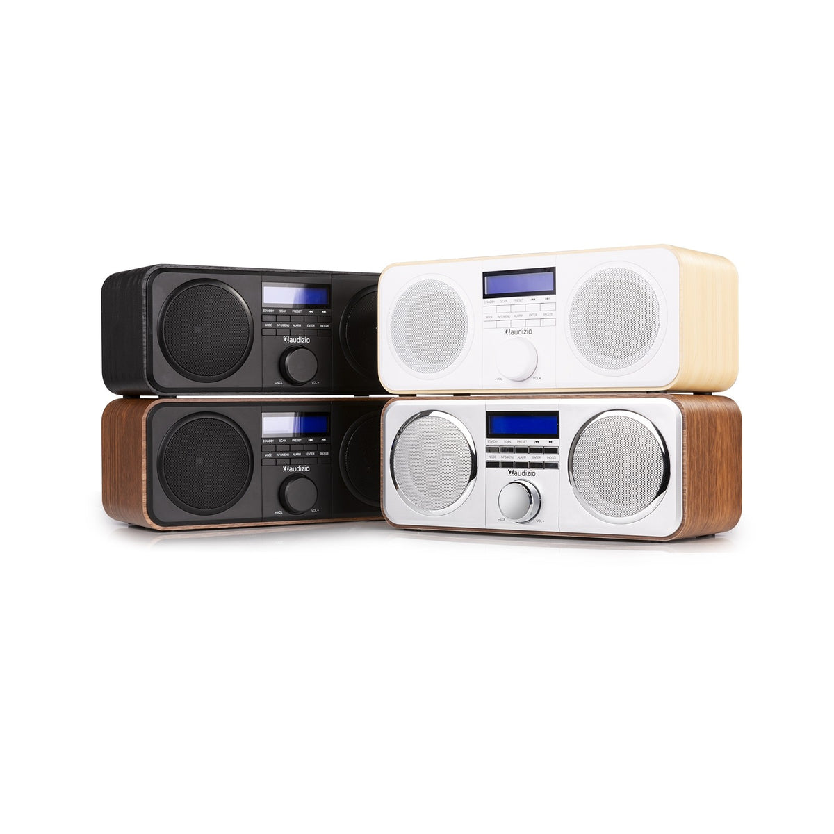 Audizio Novara - Radio estéreo DAB+ en color blanco - Tempo Shop