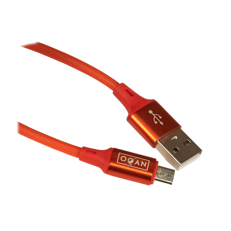 OQAN CABLE MICRO USB - Cable Micro USB a USB Rojo - Tempo Shop