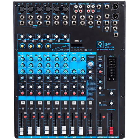 OQAN MIXER Q12 MK2 USB - Mesa de mezclas de 12 canales - Tempo Shop