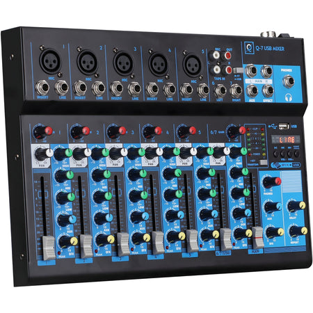 OQAN MIXER Q7 MK2 USB - Mesa de mezclas 7 canales - Tempo Shop