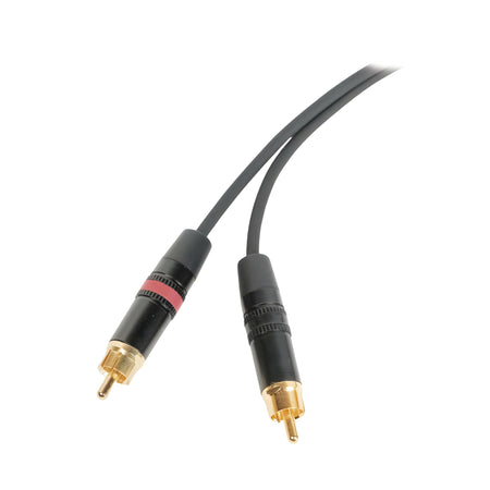 OQAN QABLP - Cable 2x Jack Mono - 2x RCA Dorado/Negro de 3m - Tempo Shop