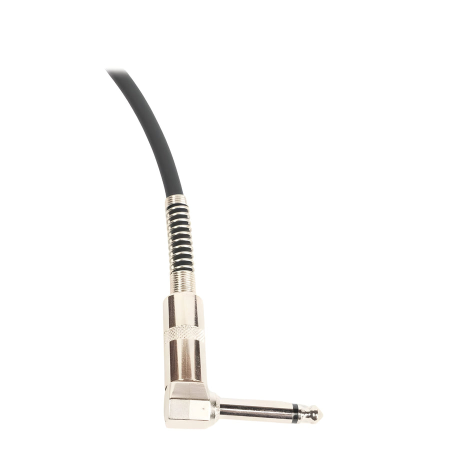 OQAN QABLP - Cable Jack Mono Acodado - Jack Mono Metal Plateado de 3m - Tempo Shop