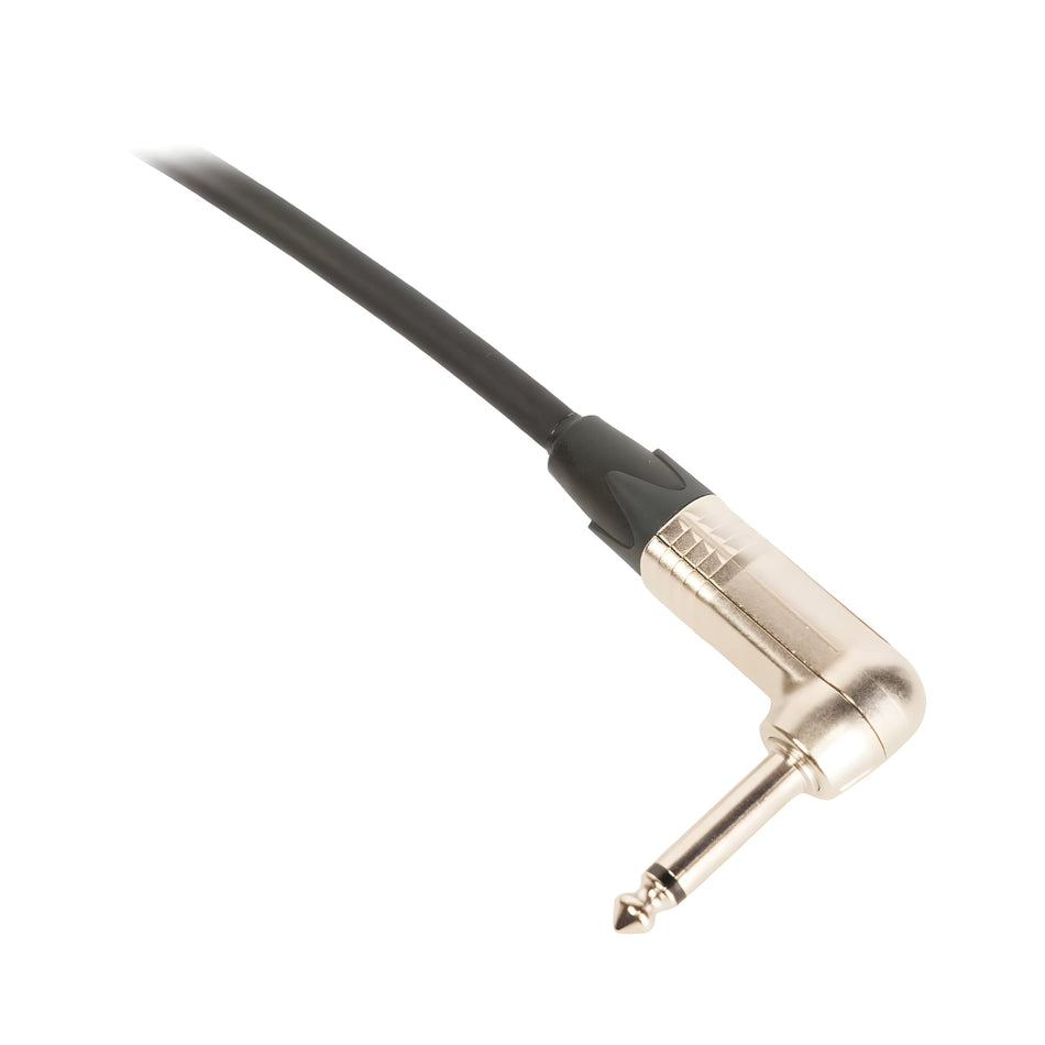 OQAN QABLP - Cable Jack Mono - Jack Mono Acodado Neutrik Plateado de 3m - Tempo Shop