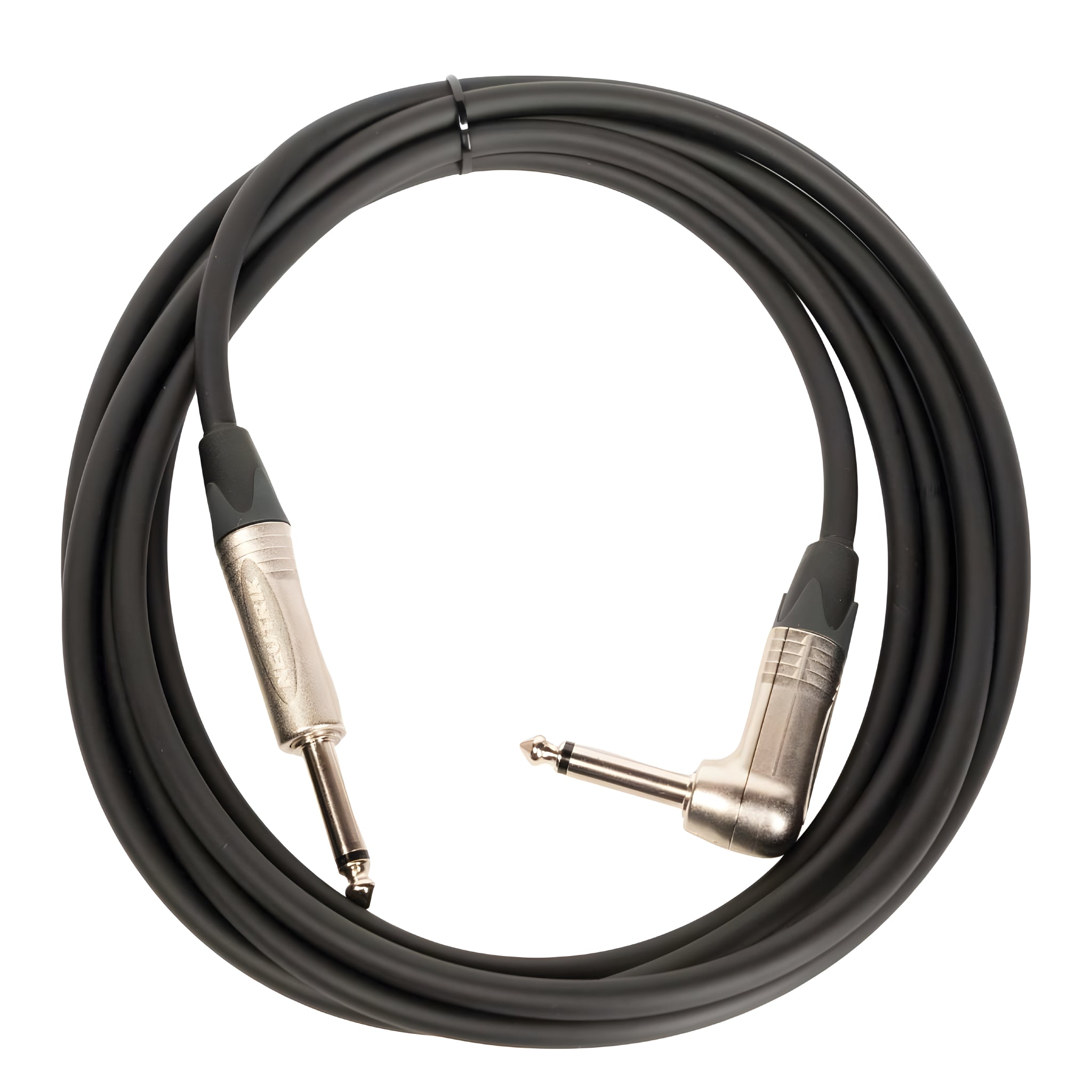 OQAN QABLP - Cable Jack Mono - Jack Mono Acodado Neutrik Plateado de 5m - Tempo Shop