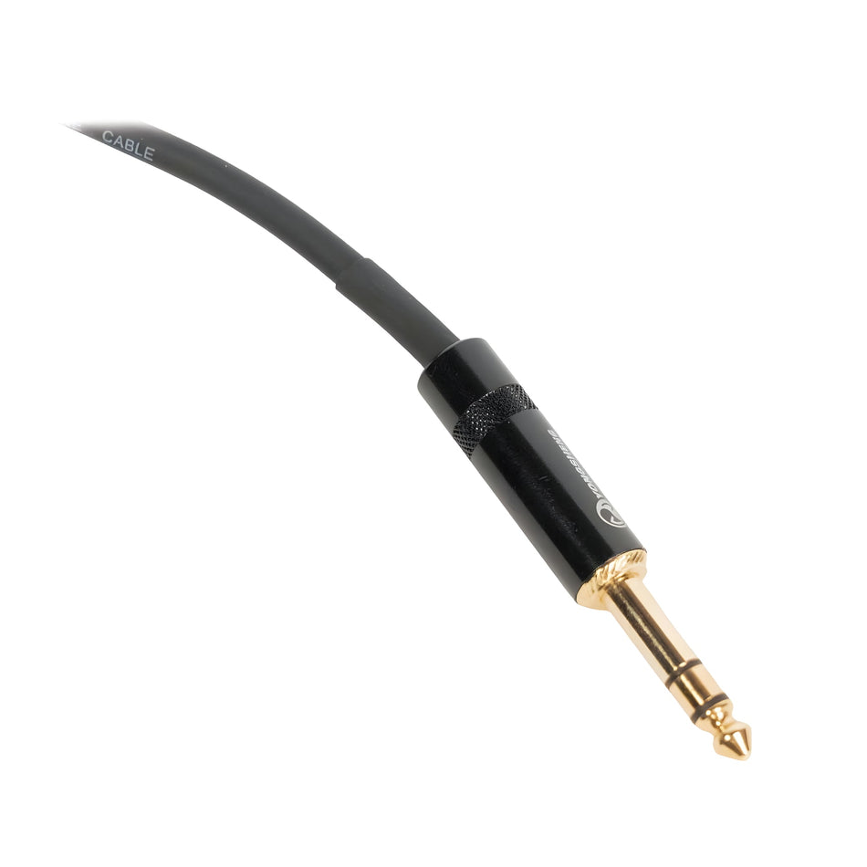 OQAN QABLP - Cable Jack Stereo - Jack Mono Stereo Dorado/Negro de 3m - Tempo Shop