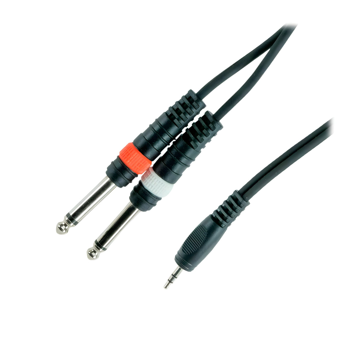 OQAN QABLP - Cable Mini Jack Stereo - 2x Jack Moldeado Mono de 3m - Tempo Shop
