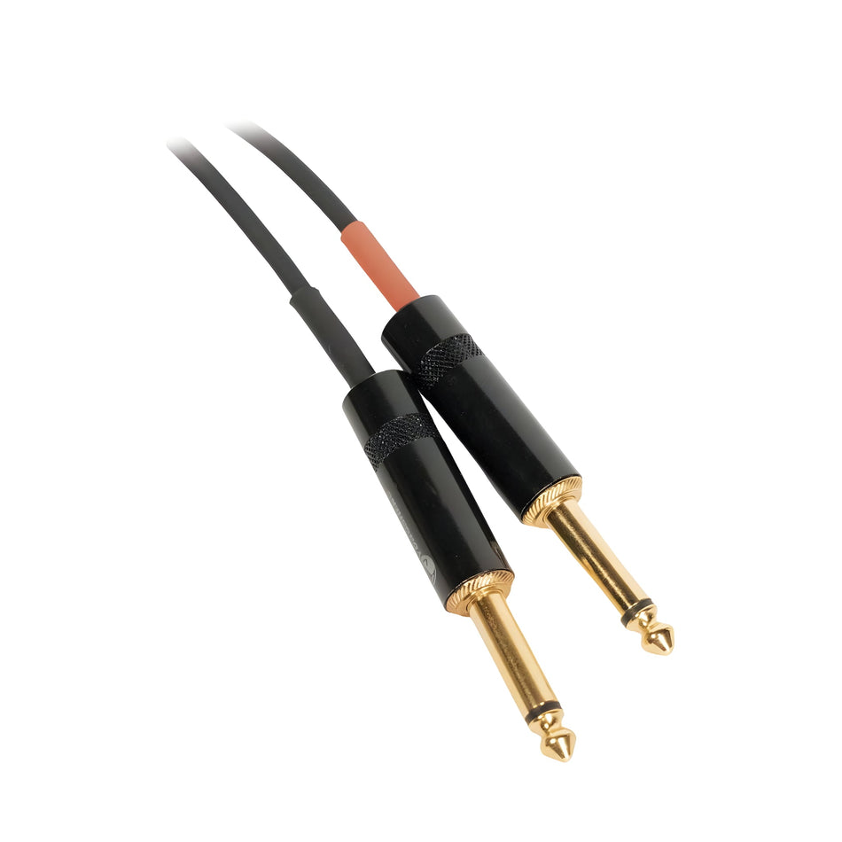 OQAN QABLP - Cable Mini Jack Stereo - 2x Jack Mono Dorado/Negro de 1,5m - Tempo Shop