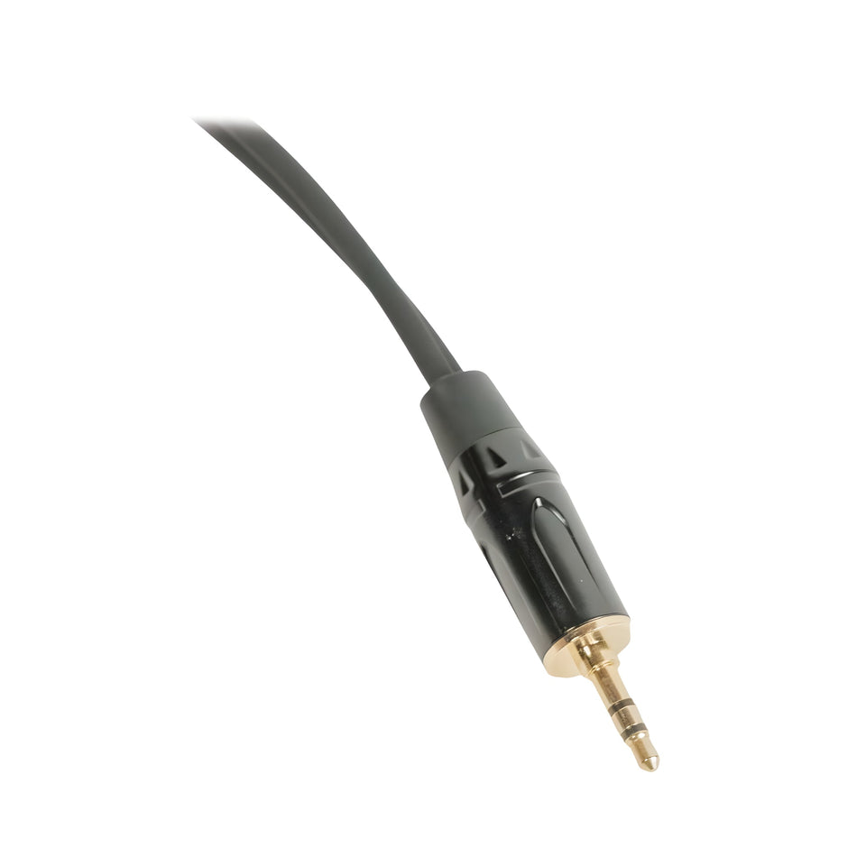 OQAN QABLP - Cable Mini Jack Stereo - 2x RCA Dorado/Negro de 3m - Tempo Shop