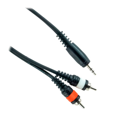 OQAN QABLP - Cable Mini Jack Stereo - 2x RCA Moldeado de 1,8m - Tempo Shop