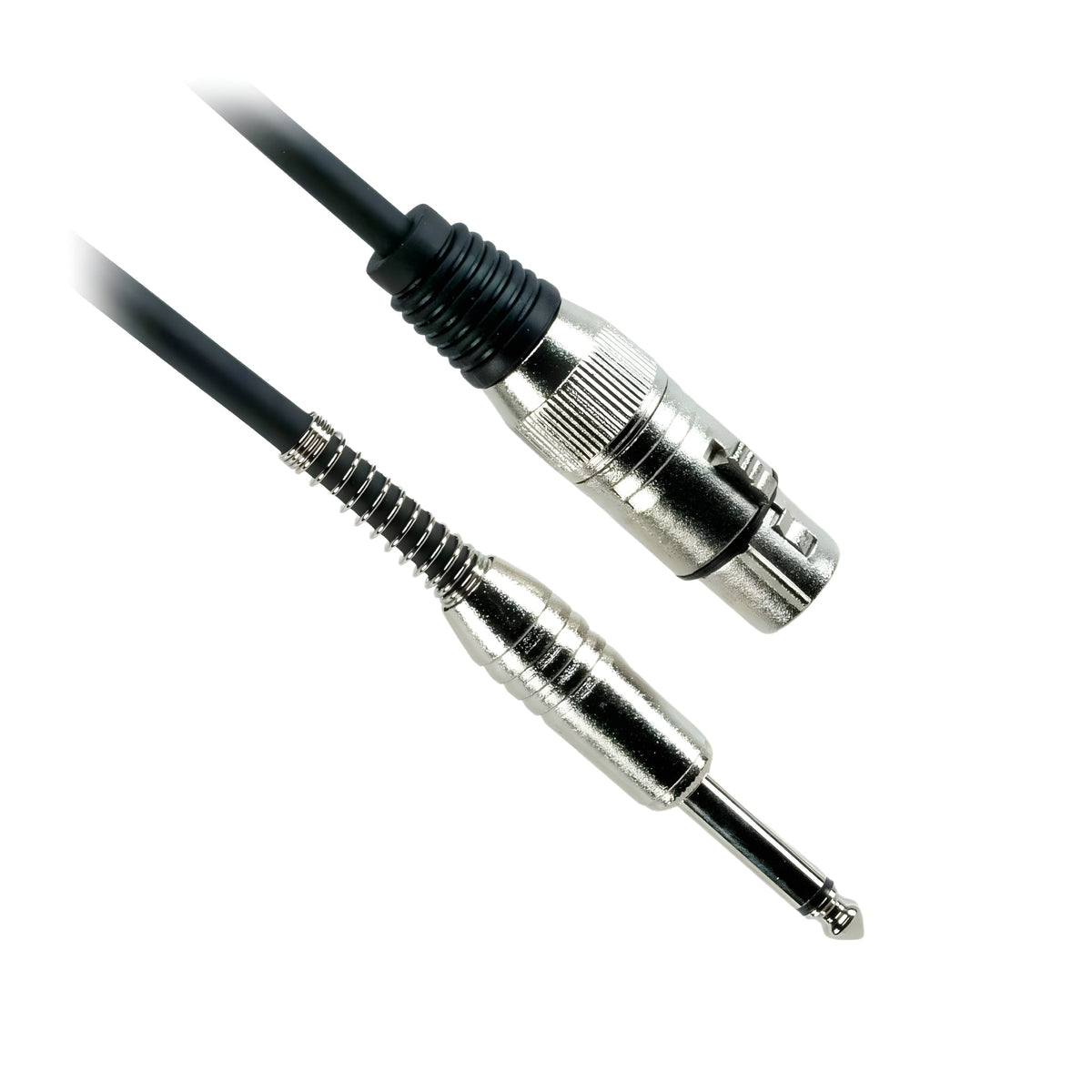 OQAN QABLP - Cable XLR Hembra - Jack Mono Plateado de 3m - Tempo Shop
