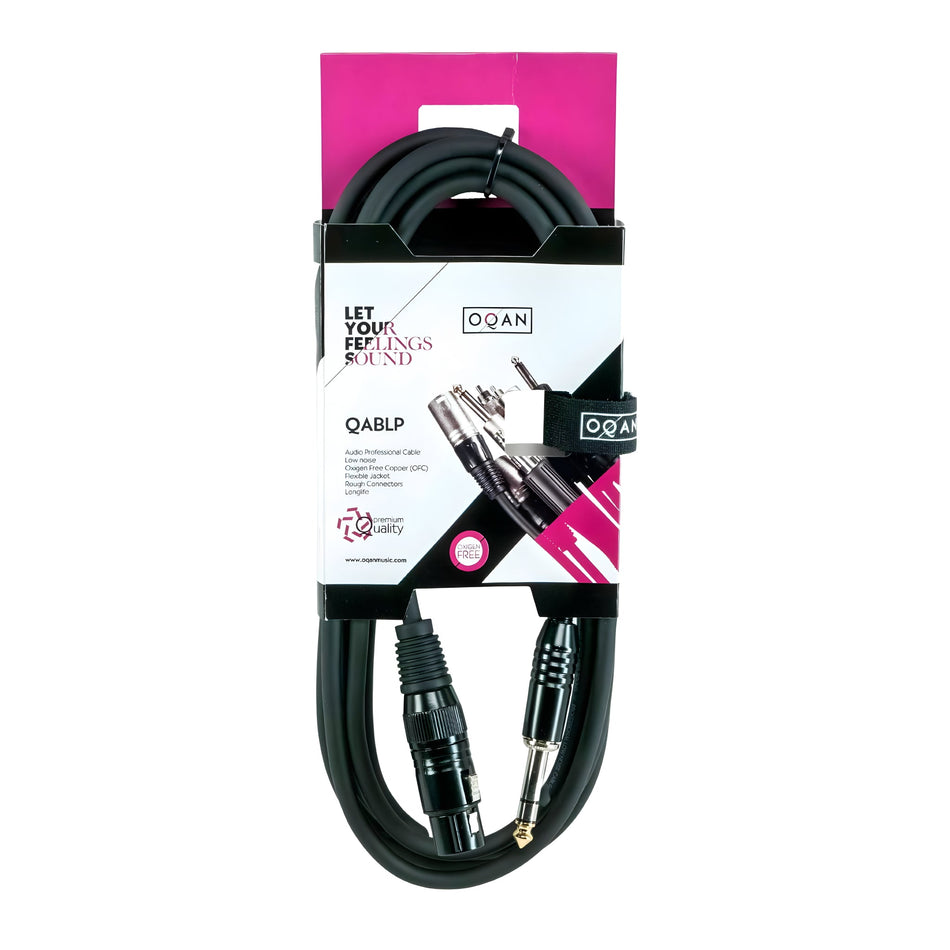 OQAN QABLP - Cable XLR Hembra - Jack Stereo de 3m - Tempo Shop