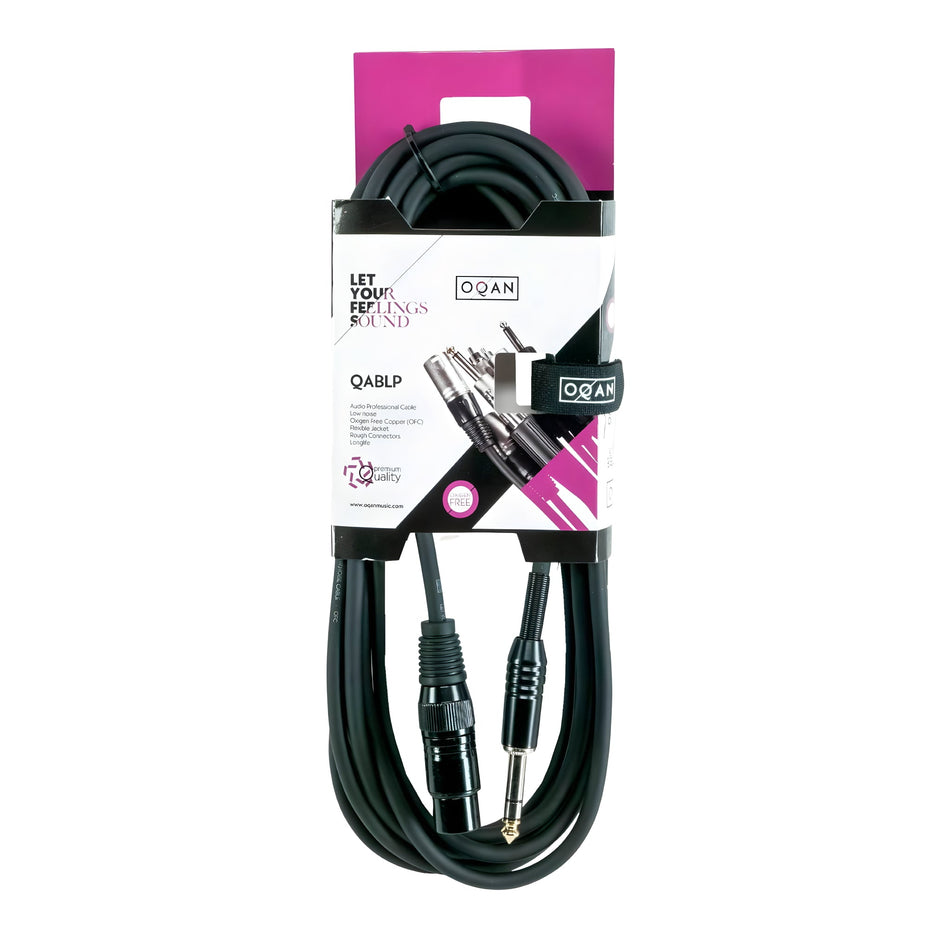 OQAN QABLP - Cable XLR Hembra - Jack Stereo de 5m - Tempo Shop
