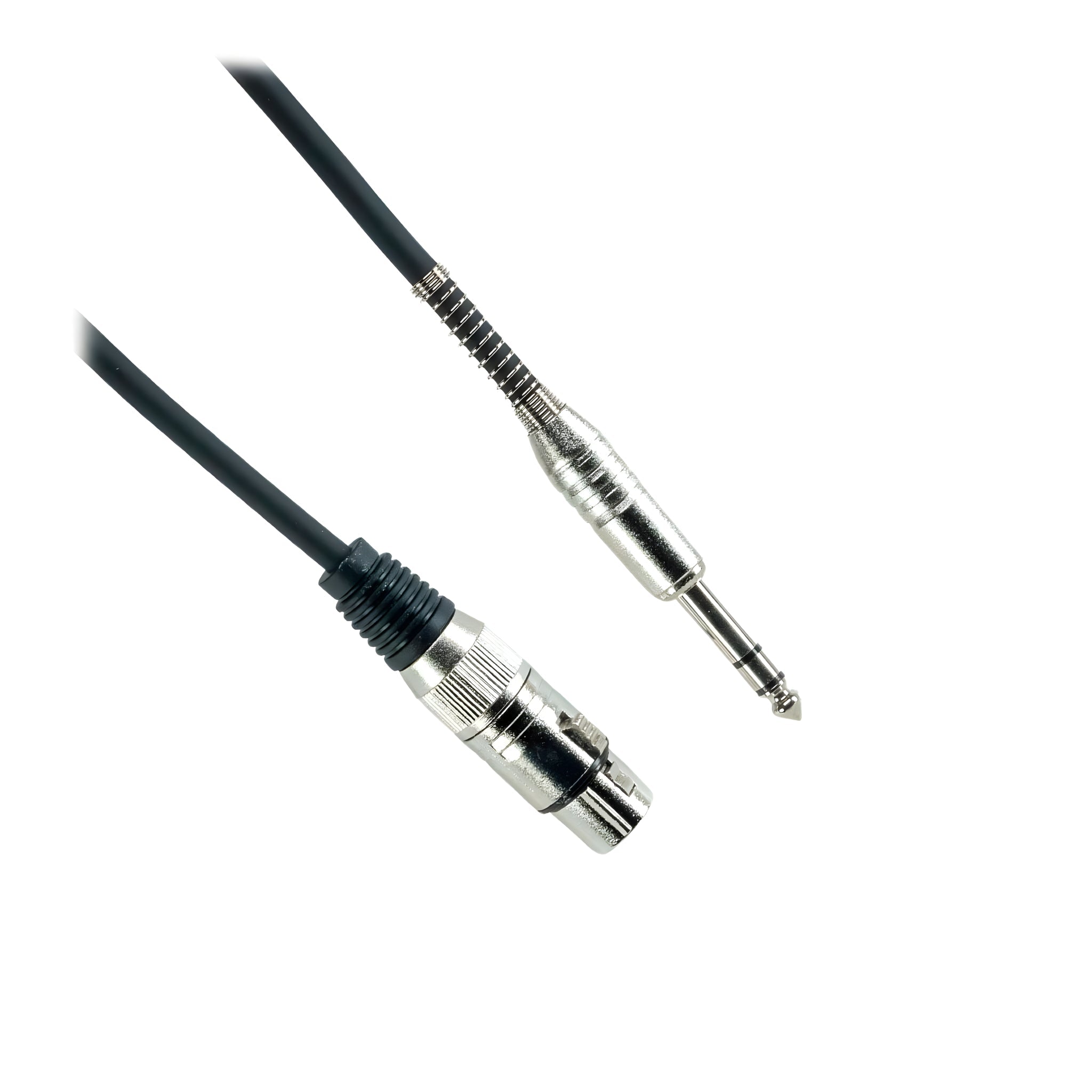 OQAN QABLP - Cable XLR Hembra - Jack Stereo Plateado de 3m - Tempo Shop
