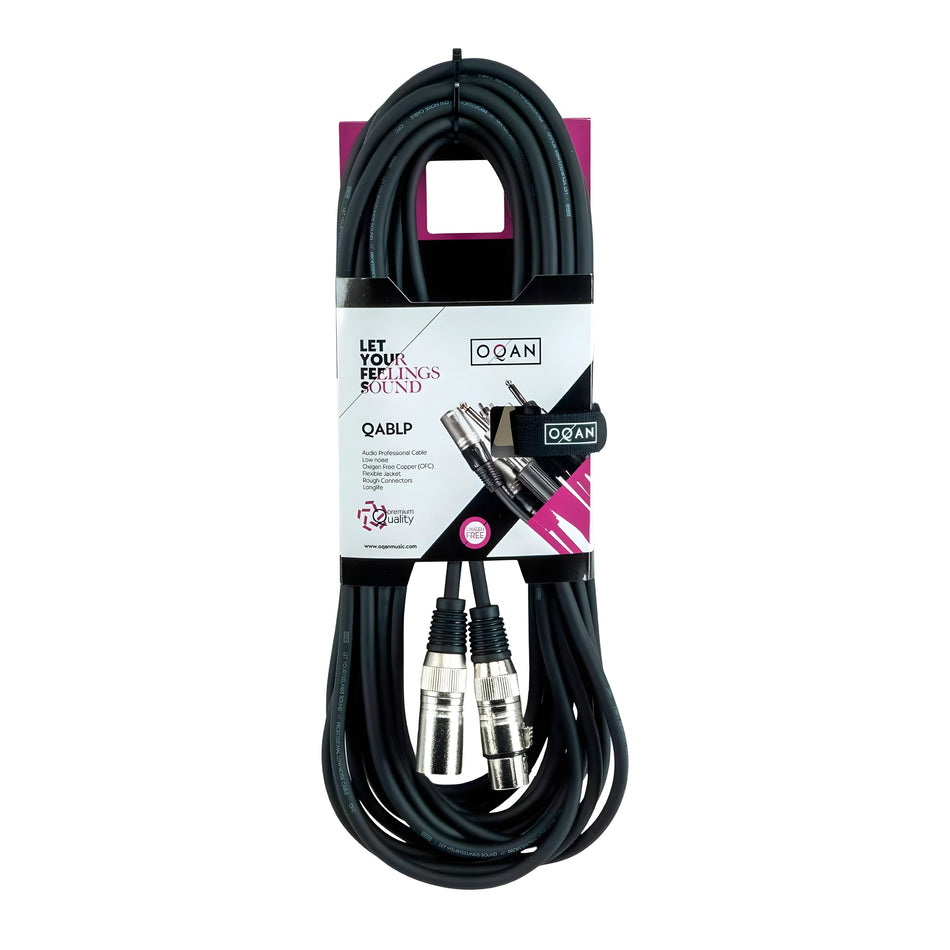 OQAN QABLP - Cable XLR Macho - XLR Hembra de 10m - Tempo Shop