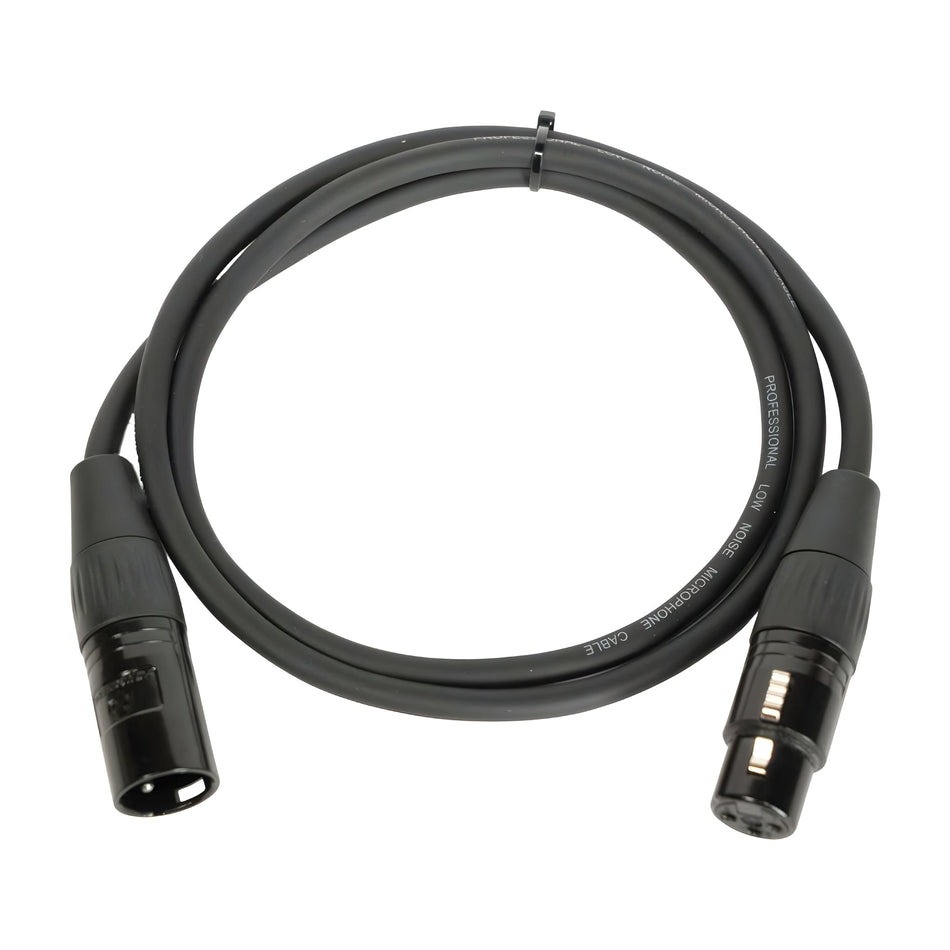 OQAN QABLP - Cable XLR Macho - XLR Hembra Negro de 1m - Tempo Shop