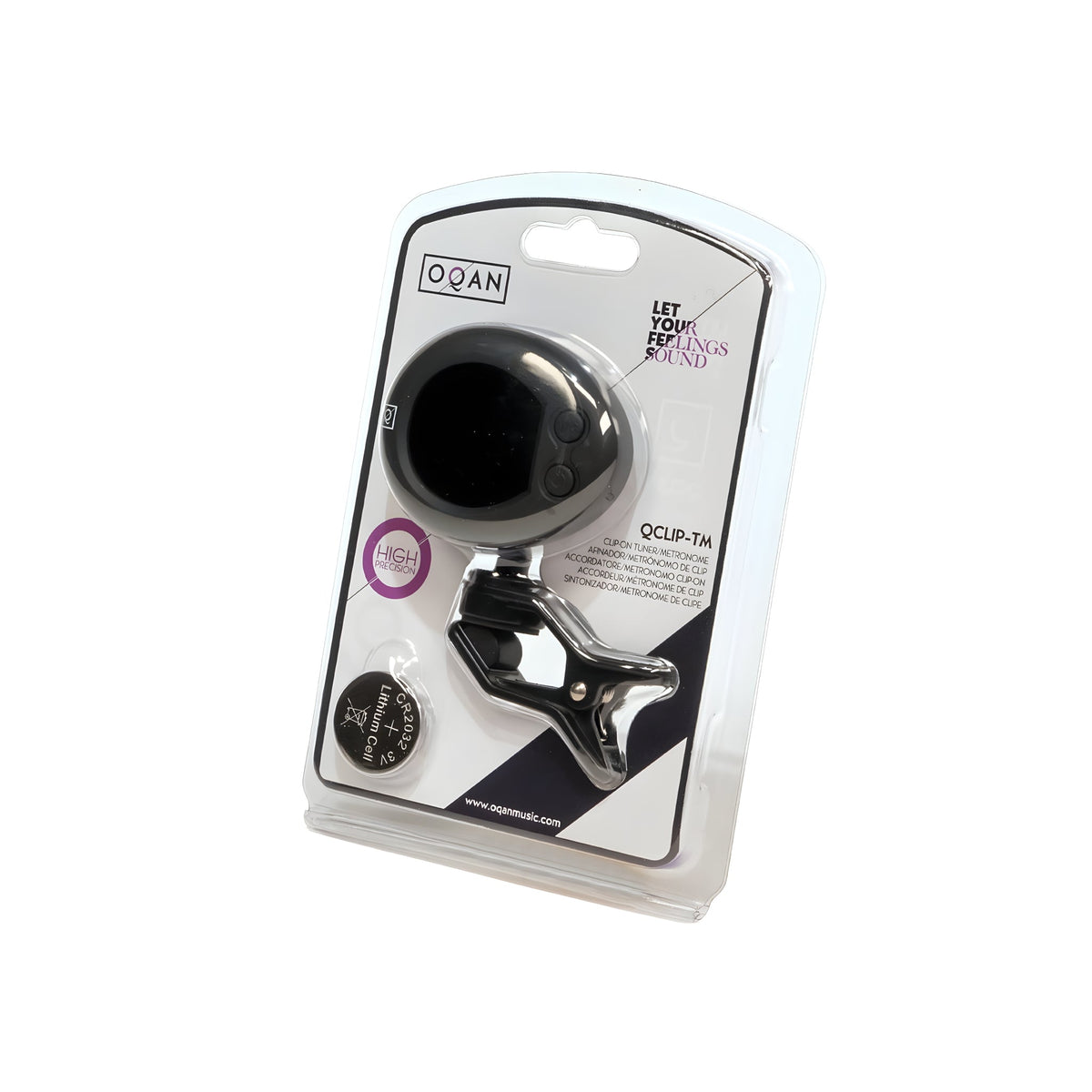 OQAN QCLIP - TM - Afinador metrónomo - Tempo Shop