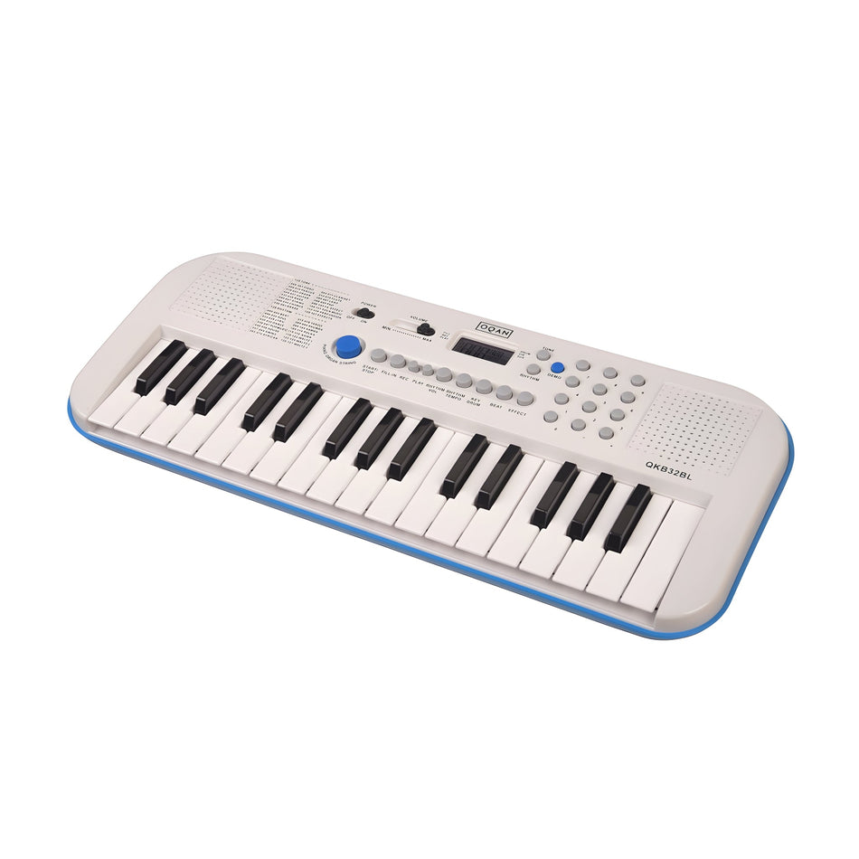 OQAN QKB32BL AZUL - Teclado de acompañamiento con altavoces y 32 teclas - Tempo Shop
