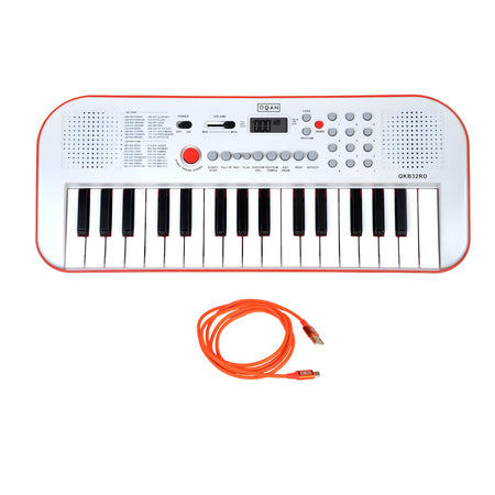 OQAN QKB32RD ROJO + CABLE USB - Teclado de acompañamiento con altavoces - Tempo Shop