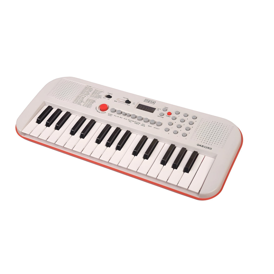 OQAN QKB32RD ROJO - Teclado de acompañamiento con altavoces y 32 teclas - Tempo Shop