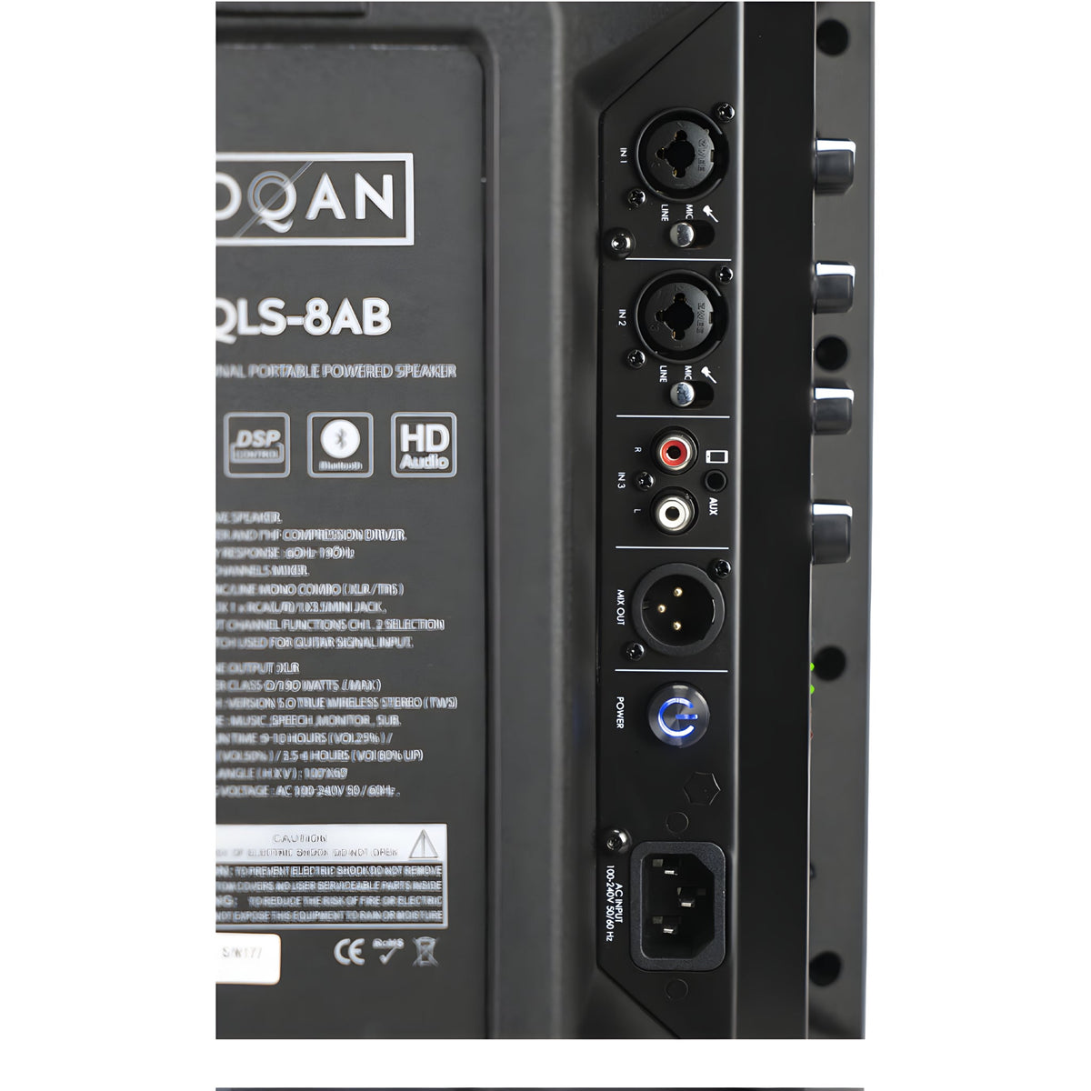 OQAN QLS - 8AB - Altavoz autoamplificado Clase D de 8" - Tempo Shop