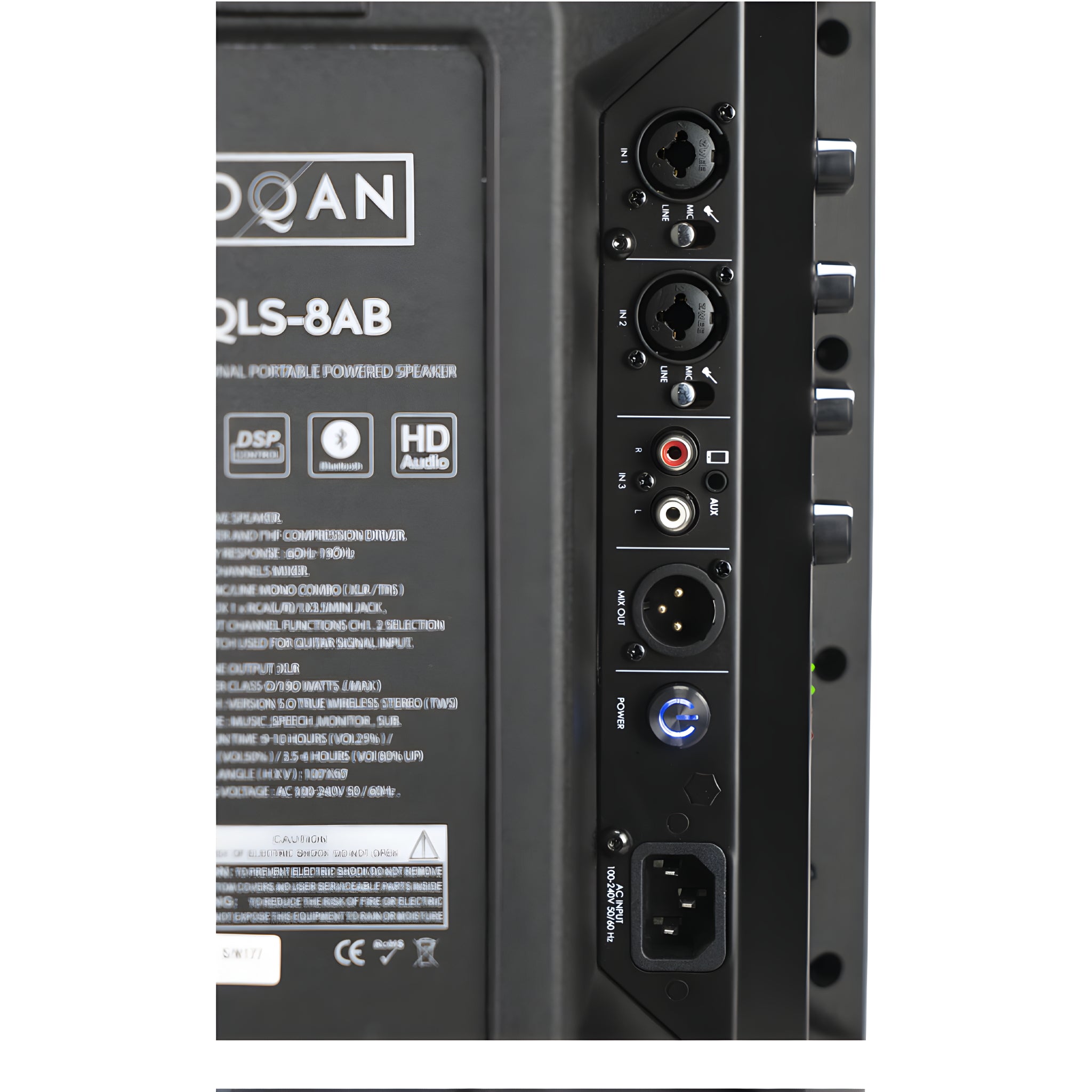 OQAN QLS - 8AB - Altavoz autoamplificado Clase D de 8" - Tempo Shop