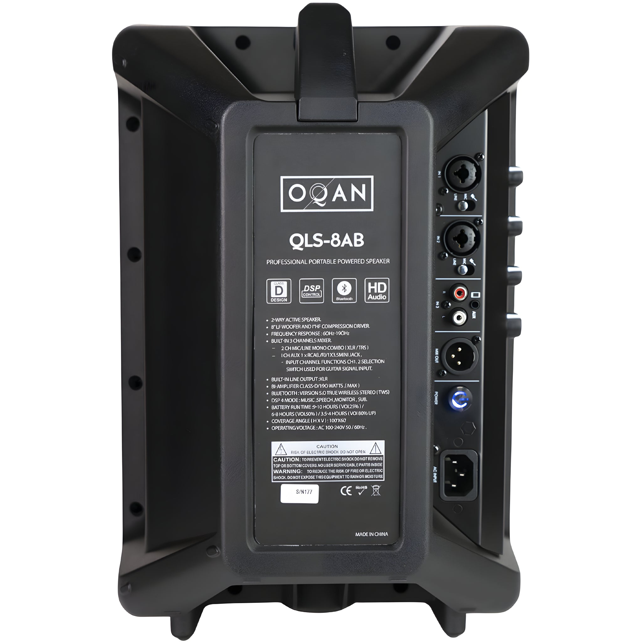 OQAN QLS - 8AB - Altavoz autoamplificado Clase D de 8" - Tempo Shop