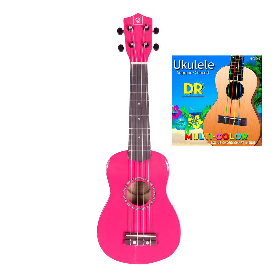 OQAN QUK - 1 PINK - Ukelele soprano - Tempo Shop