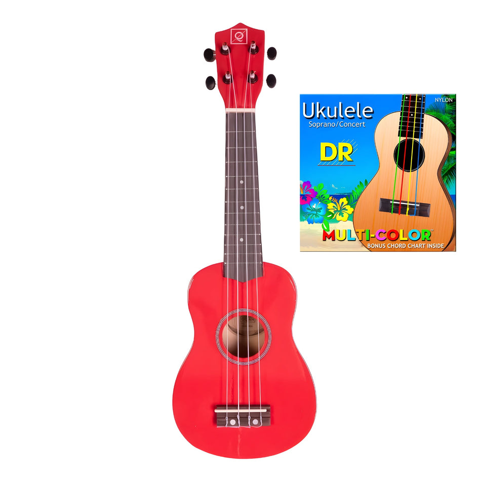 OQAN QUK - 1 RED - Ukelele soprano - Tempo Shop